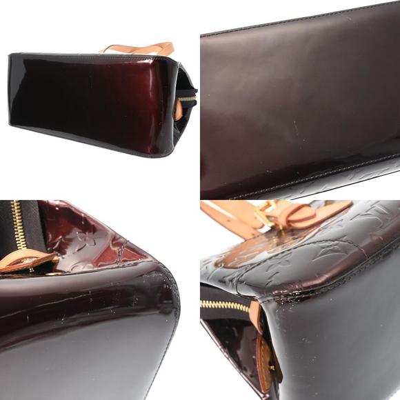 Louis Vuitton Vernis Pinkwood Monogram Handbag Amaranth - Picture 9 of 12